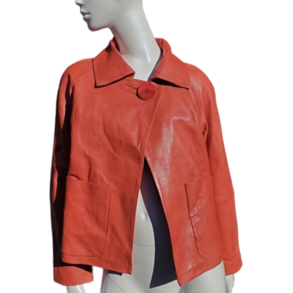 MARC A DOLCI red leather jacket